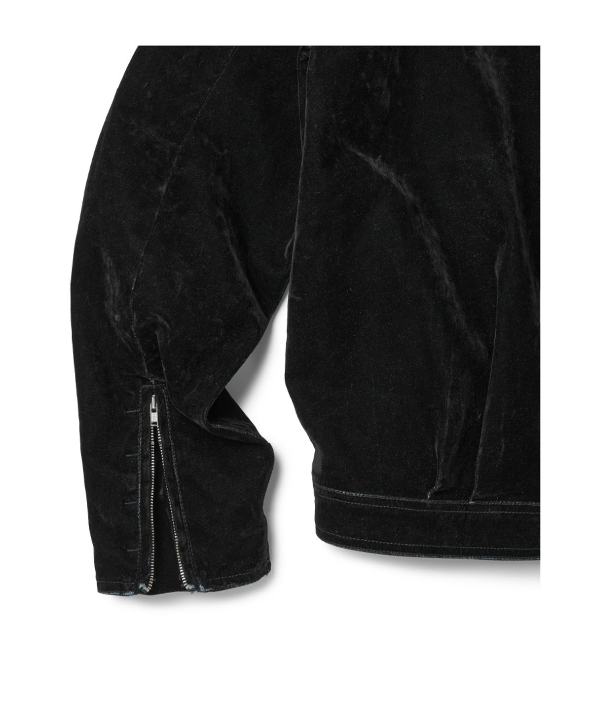 이티씨이(ETCE) VELVET DENIM EVENING JACKET (BLACK)