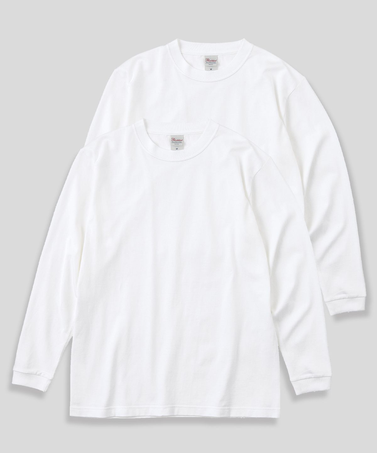 프린트스타(PRINTSTAR) [2PACK] 14수 7.4oz 헤비웨이트 라운드 오버핏 무지 긴팔 티셔츠