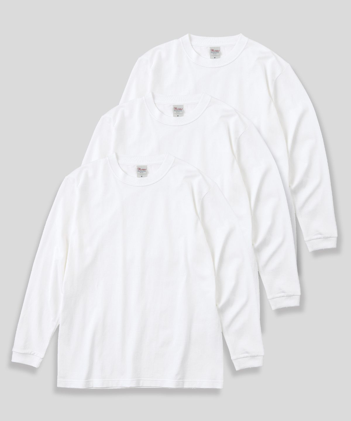 프린트스타(PRINTSTAR) [3PACK] 14수 7.4oz 헤비웨이트 라운드 오버핏 무지 긴팔 티셔츠