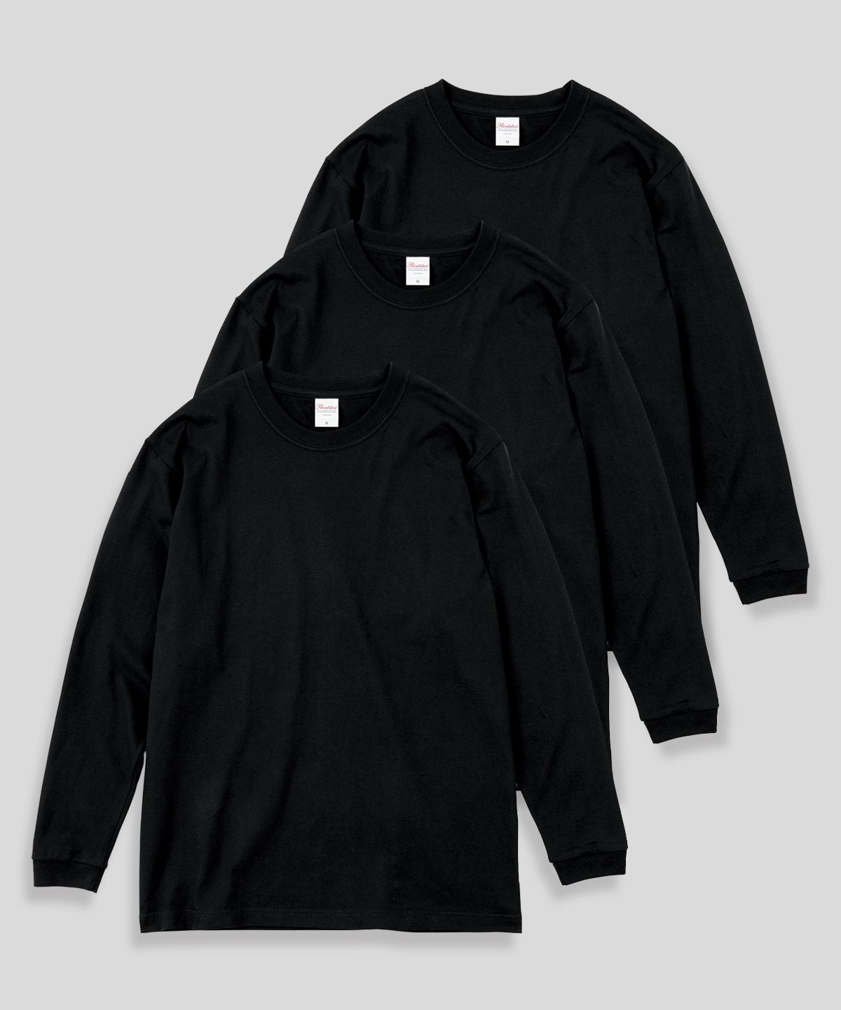 프린트스타(PRINTSTAR) [3PACK] 14수 7.4oz 헤비웨이트 라운드 오버핏 무지 긴팔 티셔츠