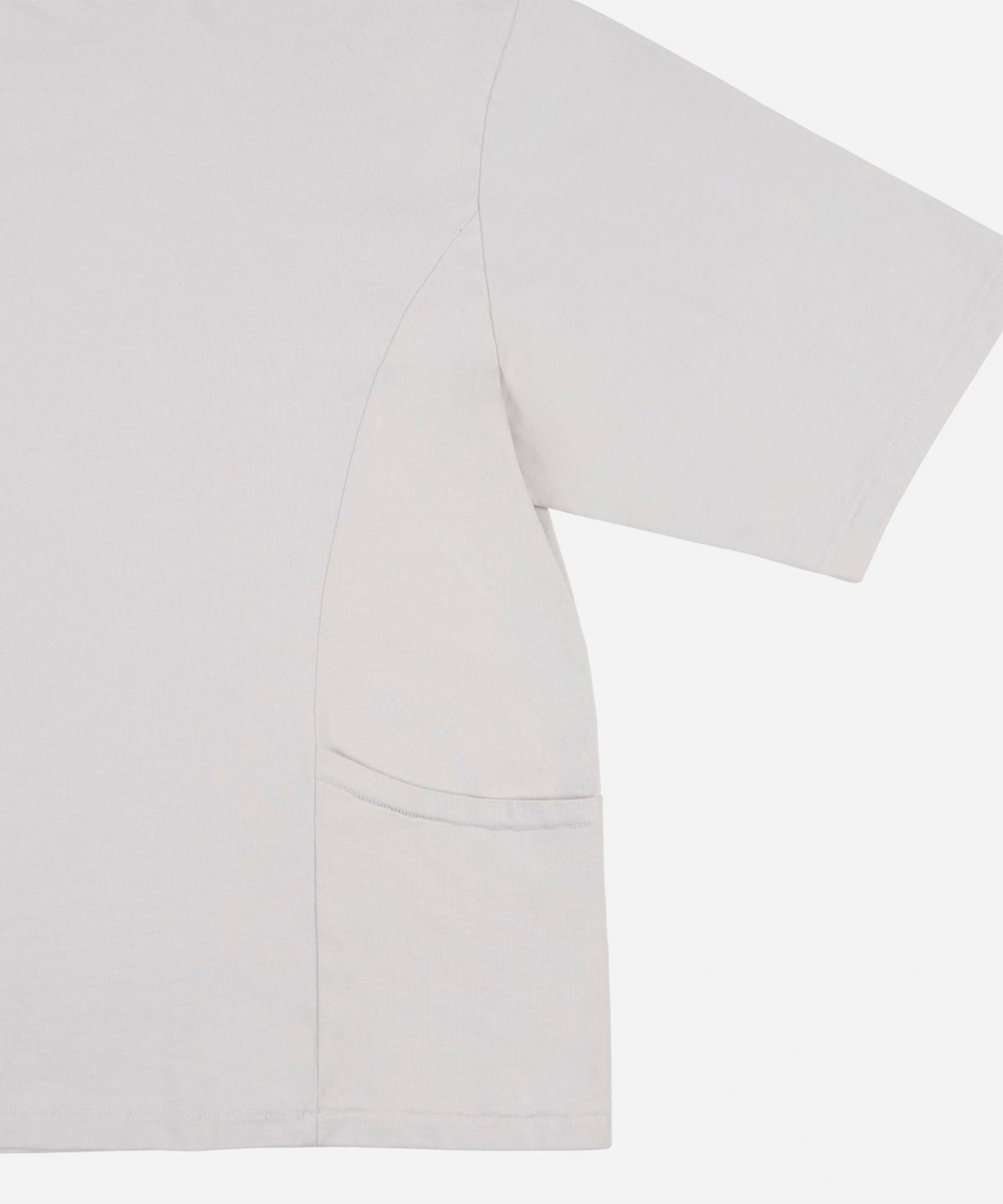 이스트서비스샵(eastserviceshop) 인시젼 사이드 포켓 반팔티 - 웜그레이