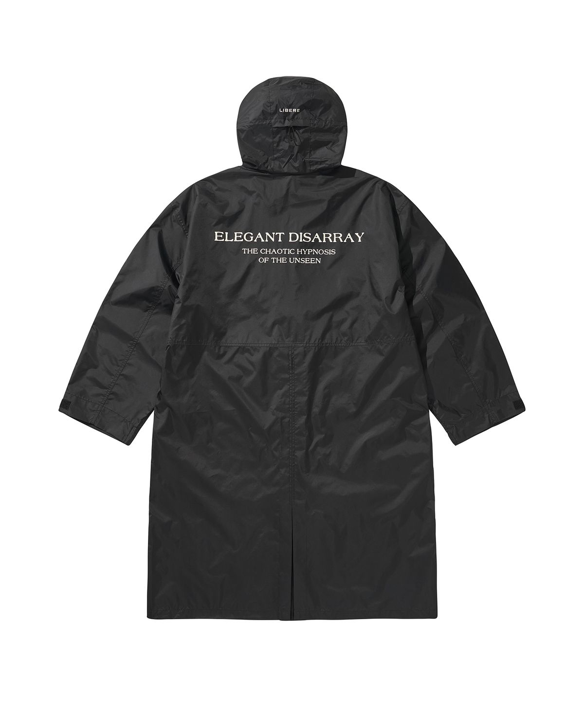 리베레(LIBERE) OVERSIZED RAIN COAT / BLACK
