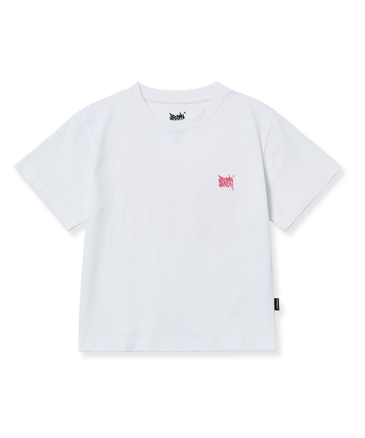 브라운브레스(BROWNBREATH) W TAG CROP TEE - WHITE
