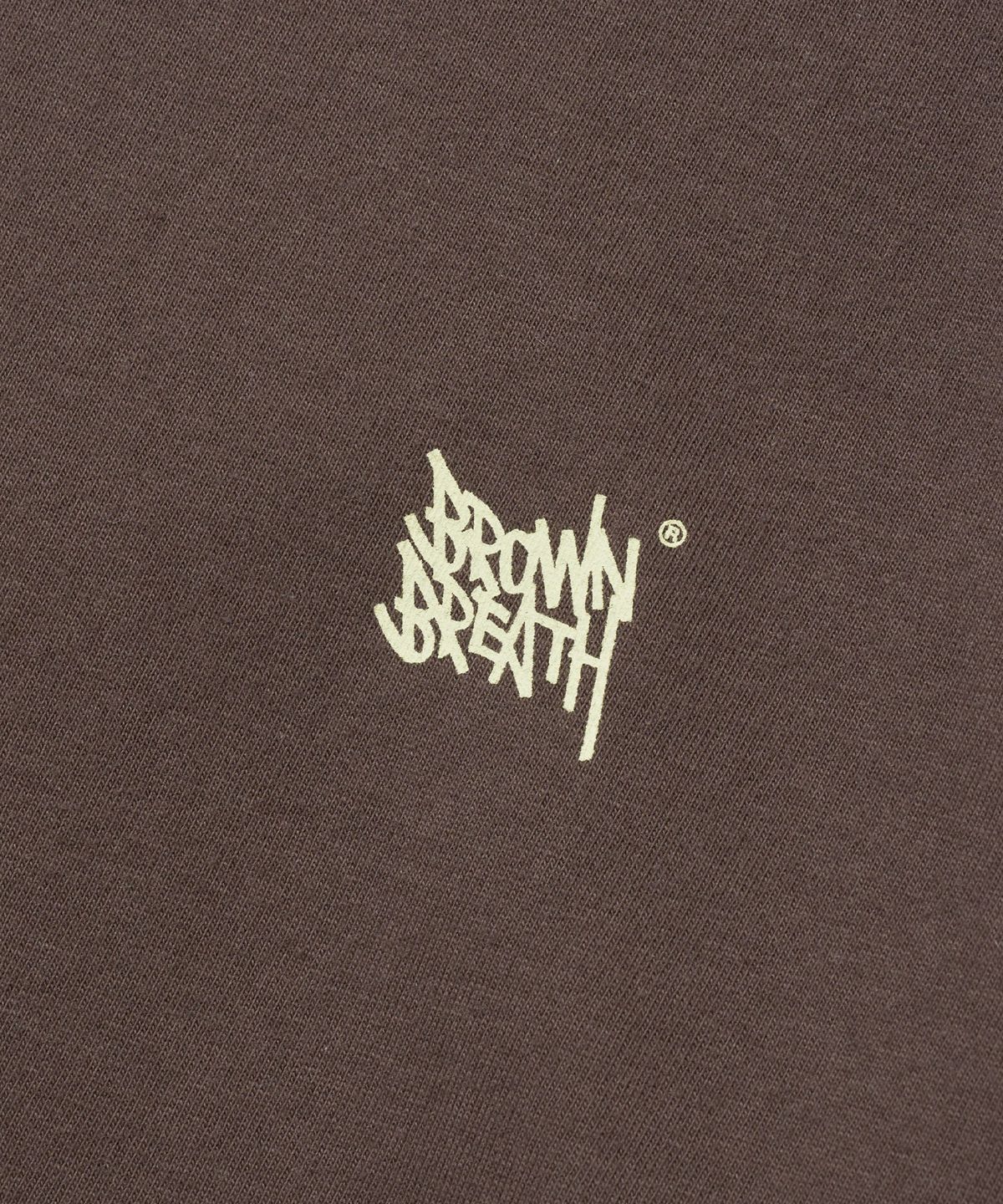 브라운브레스(BROWNBREATH) TAG TEE - DARK BROWN