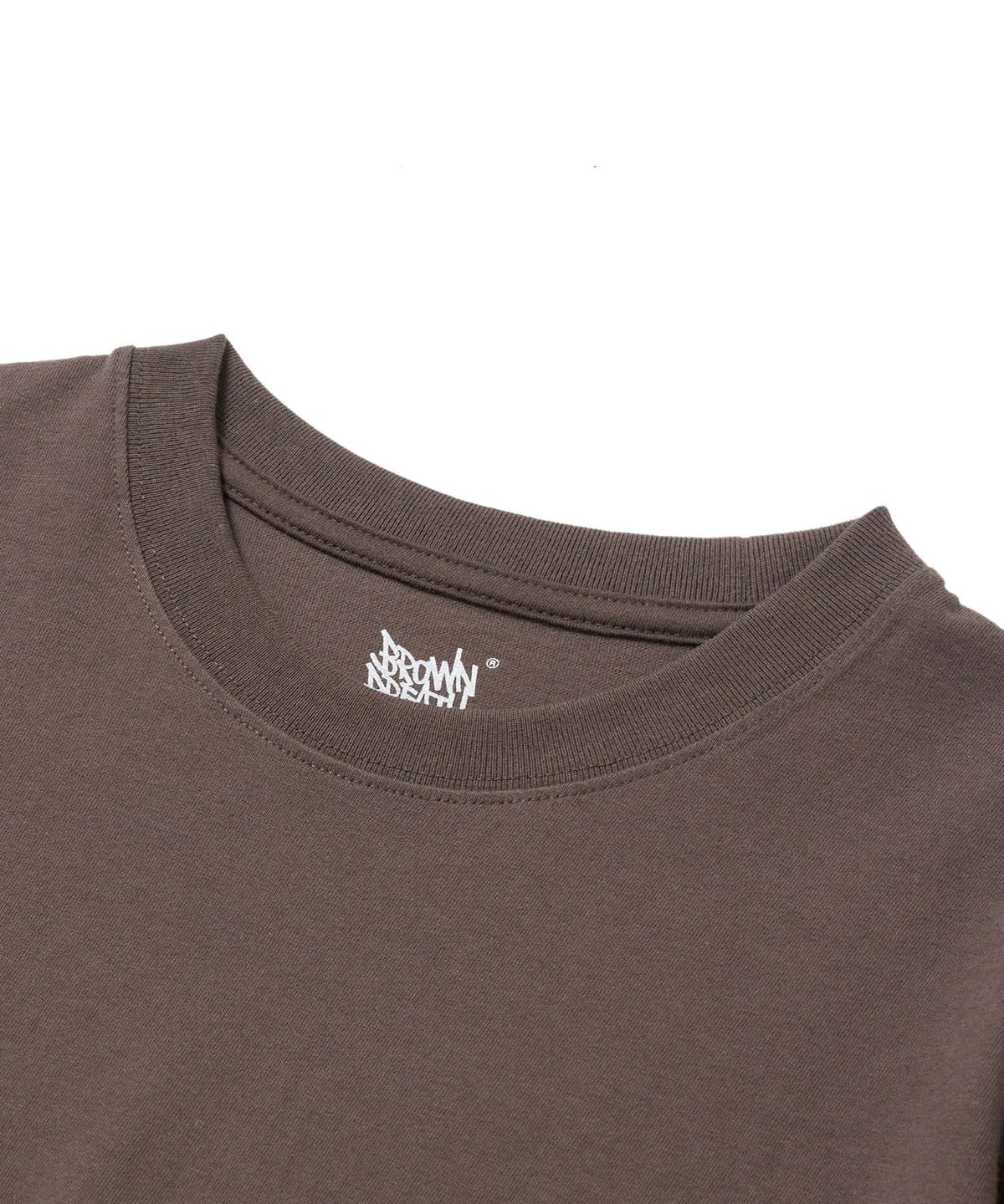 브라운브레스(BROWNBREATH) TAG TEE - DARK BROWN
