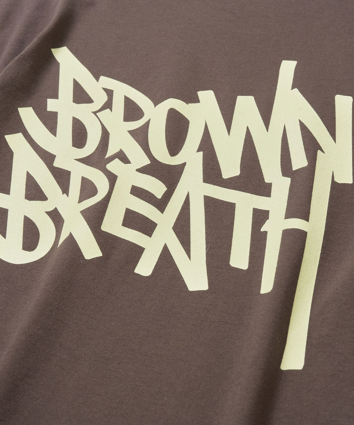 브라운브레스(BROWNBREATH) TAG TEE - DARK BROWN