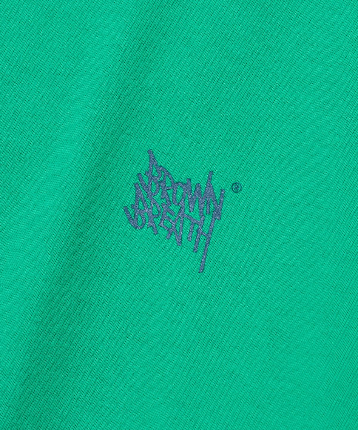 브라운브레스(BROWNBREATH) TAG TEE - BLUE GREEN