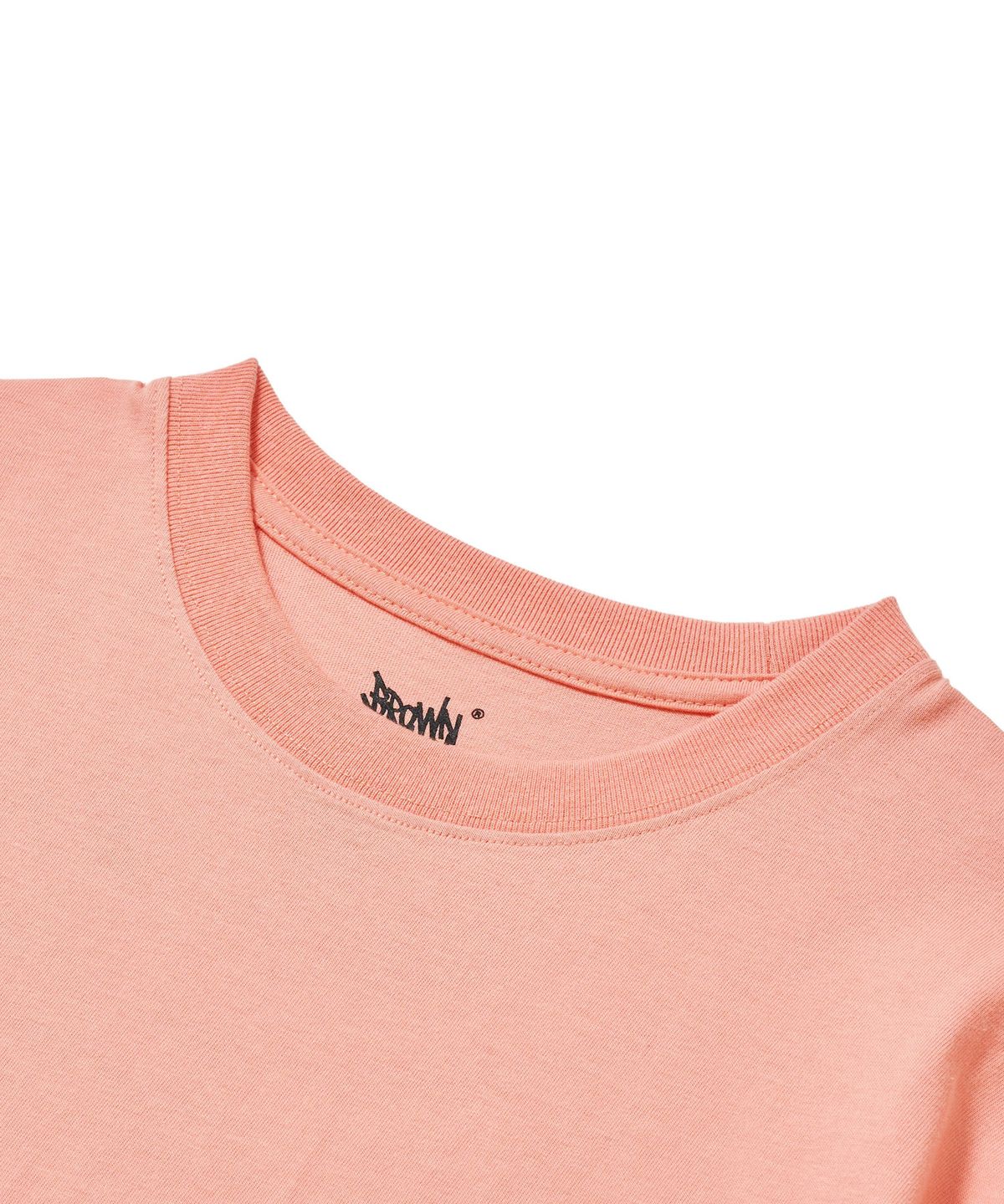 브라운브레스(BROWNBREATH) TAG TEE - INDY PINK
