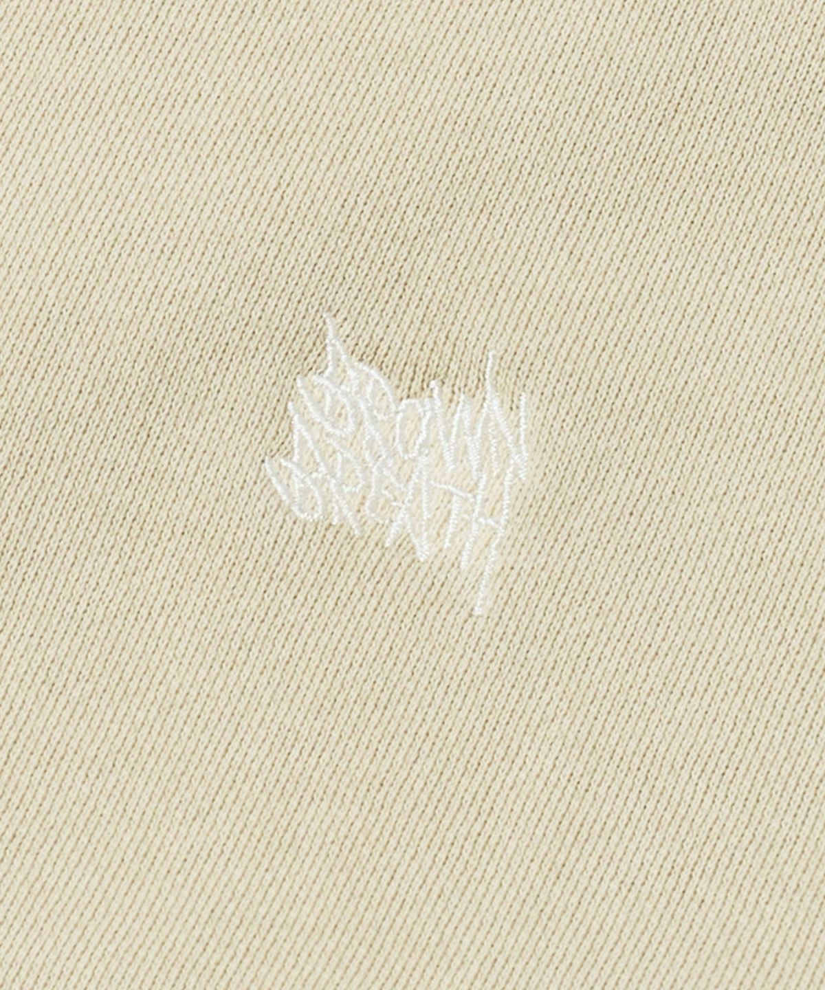브라운브레스(BROWNBREATH) PIGMENT TAG HOOD VEST - BEIGE