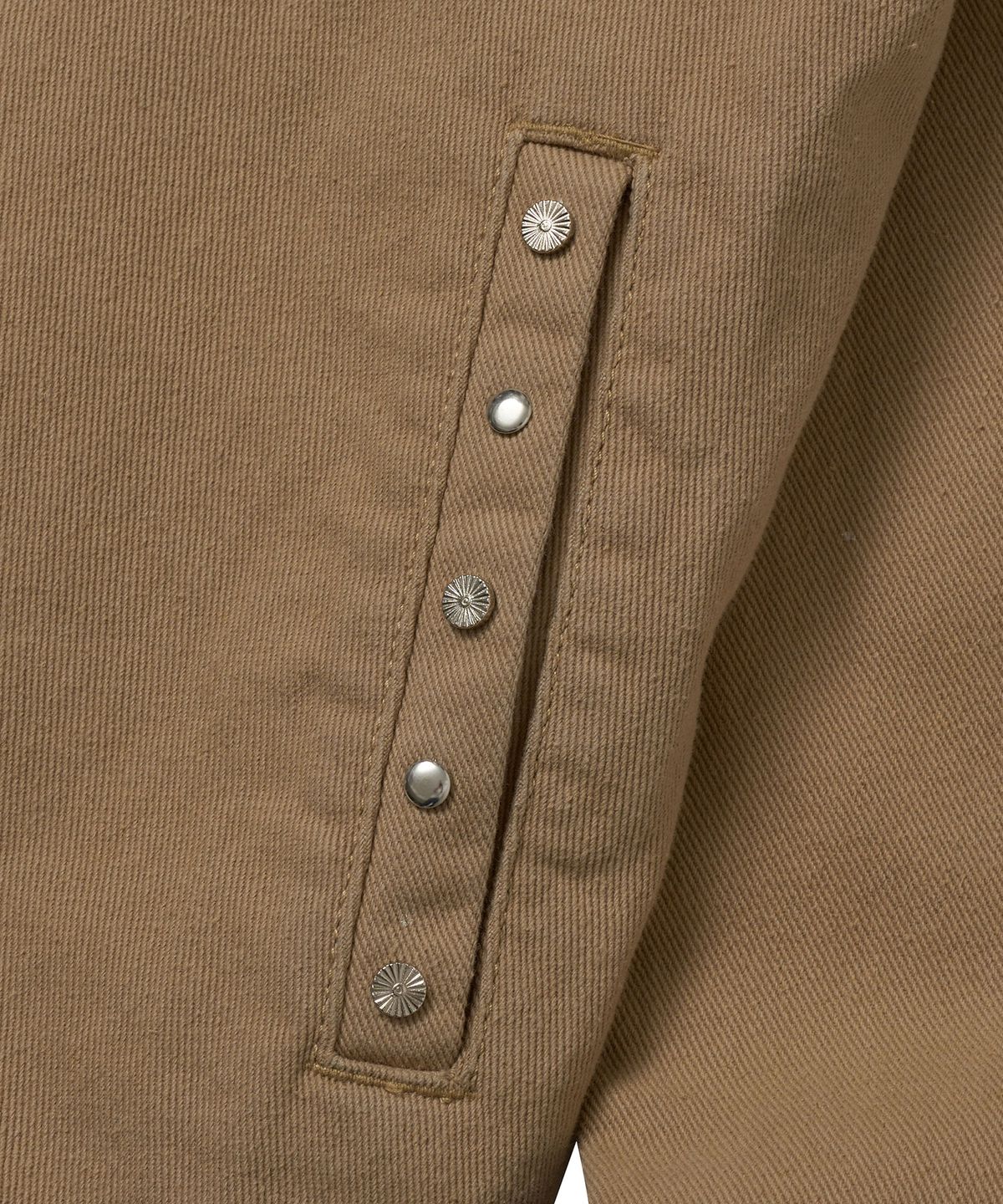 브라운브레스(BROWNBREATH) TAG STUD WORK JACKET - BEIGE