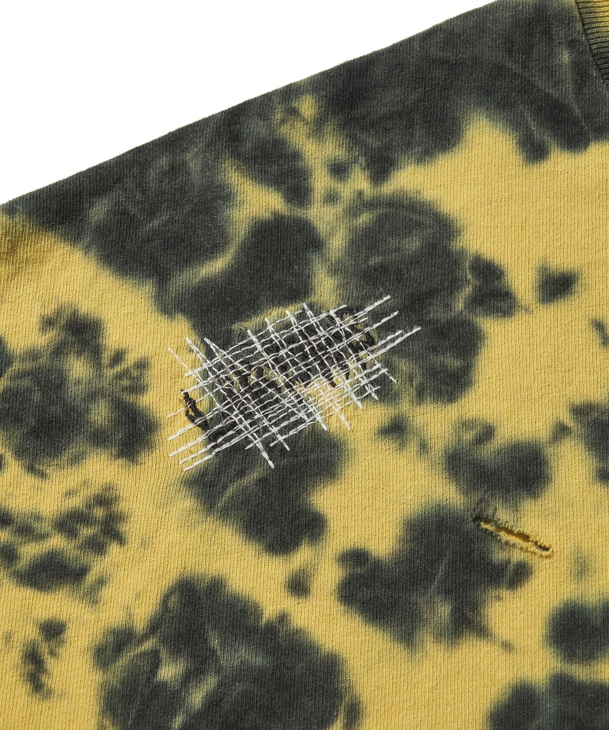 리베레(LIBERE) LOGO TYE-DYE T-SHIRT / YELLOW