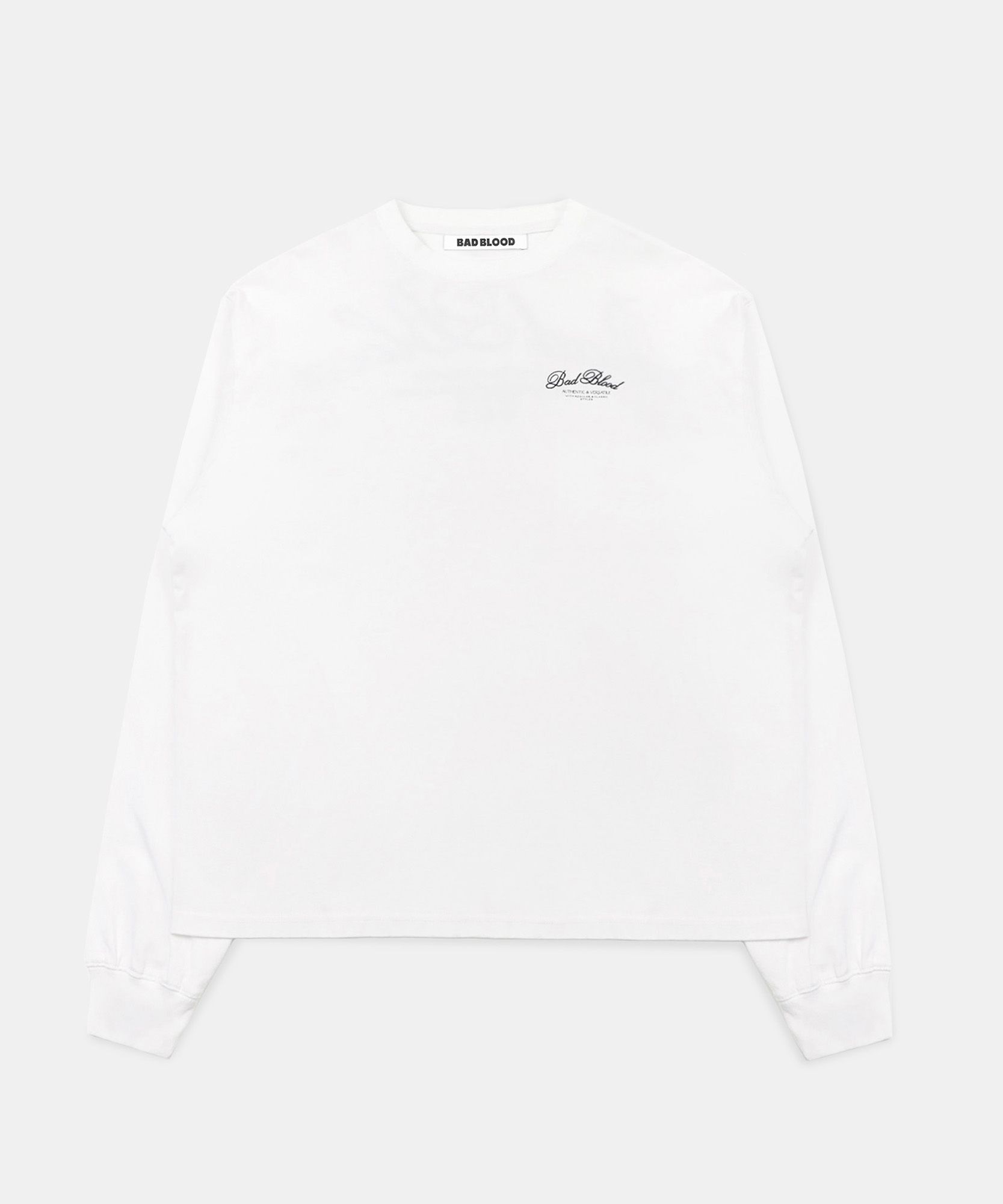 ◆25SS BADBLOOD Classic Logo Long Sleeve/2色◆ MUSINSA | BADBLOOD Classic Logo Long Sleeve - White