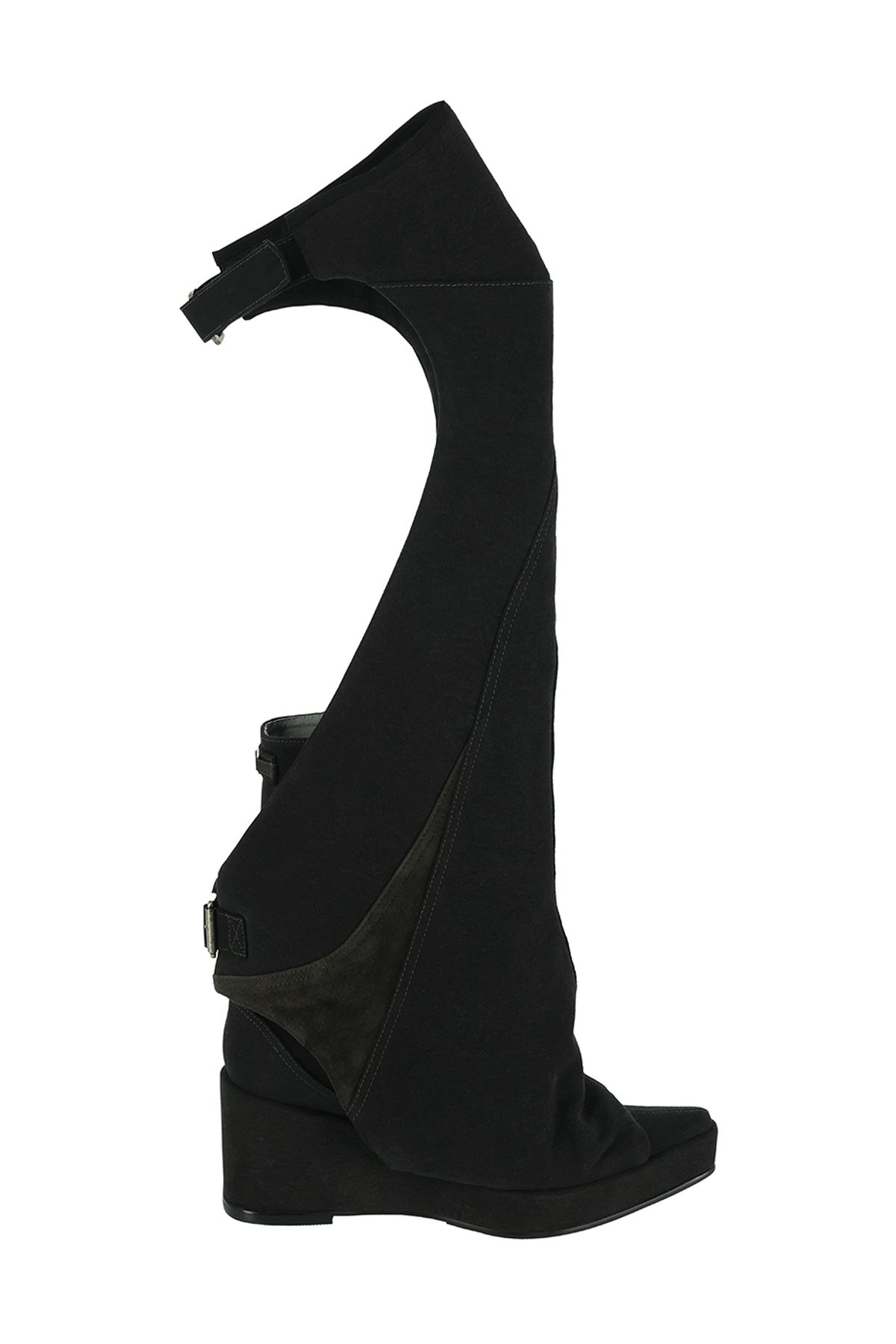 포트리스(4TRESS) PADDED LAYERING KNEE-HIGH BOOTS 01 BLACK