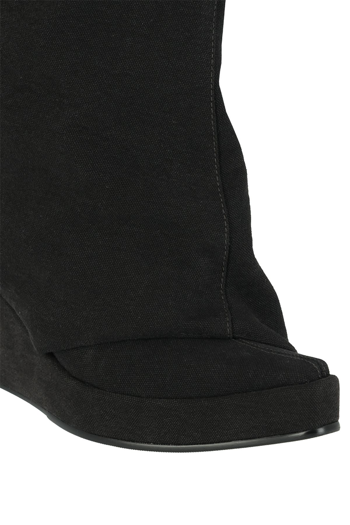 포트리스(4TRESS) PADDED LAYERING KNEE-HIGH BOOTS 01 BLACK