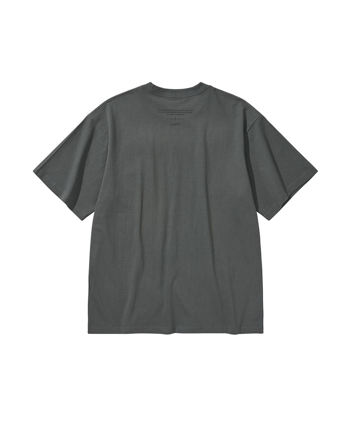 리베레(LIBERE) MESSAGE T-SHIRT / CHARCOAL
