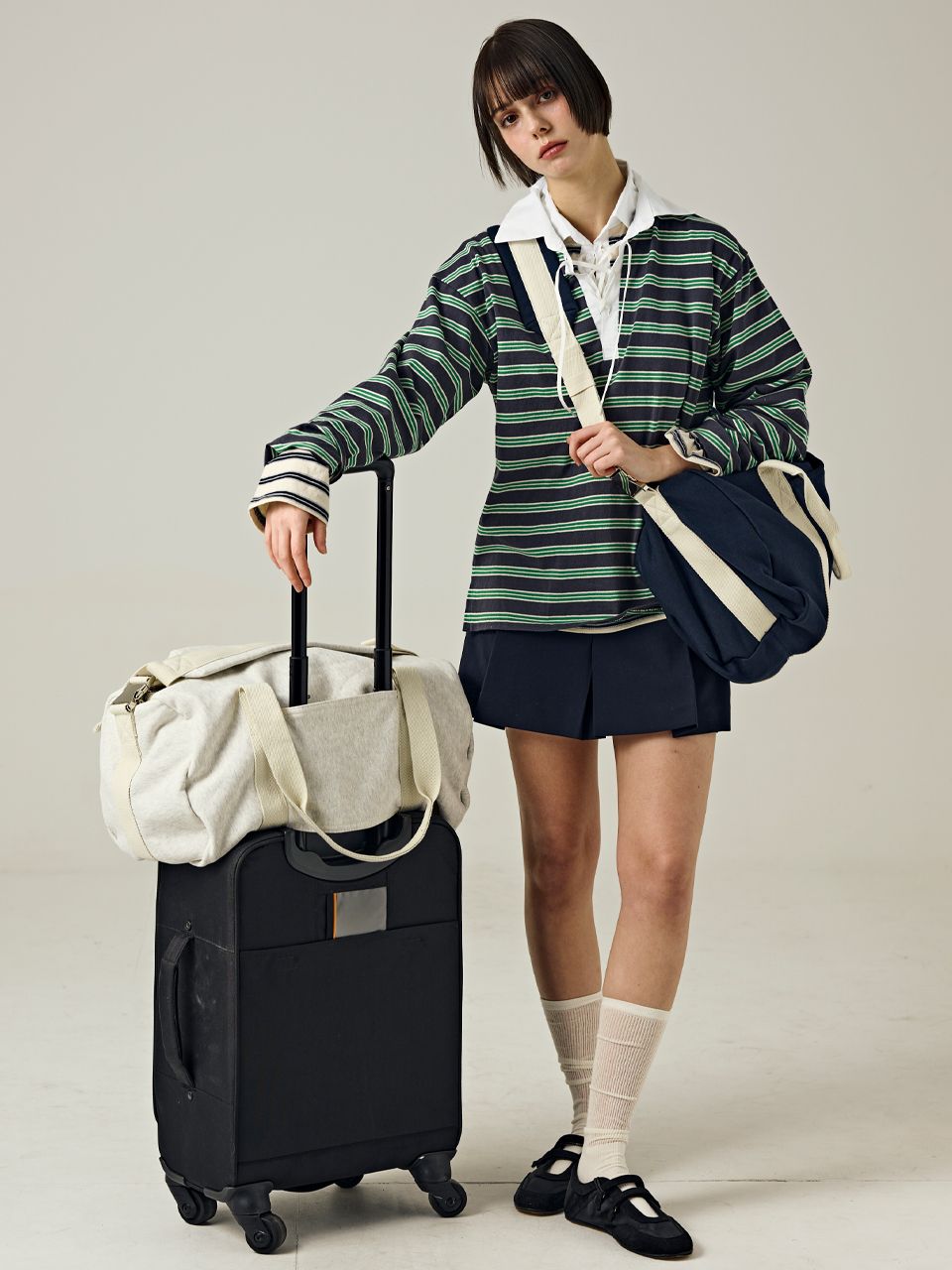 【saladbowls】 410 Travel Bag /追跡付 MUSINSA公式 | SALAD BOWLS 410 Travel Bag [NAVY]