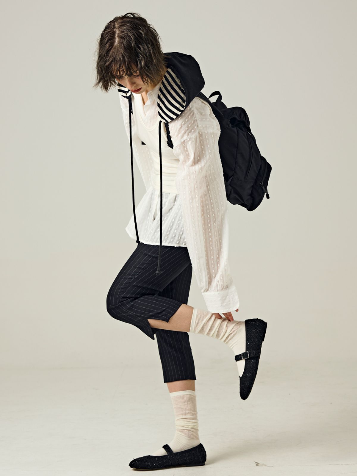 샐볼(SALBOL) CLOUD SMALL BACKPACK [BLACK]