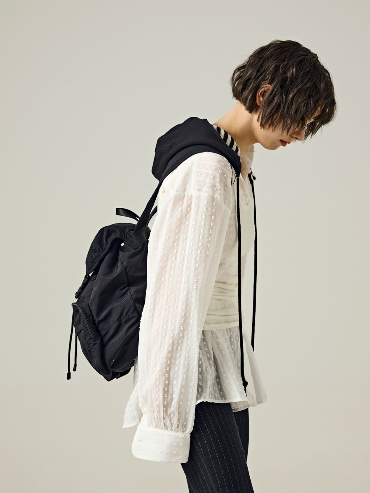 샐볼(SALBOL) CLOUD SMALL BACKPACK [BLACK]