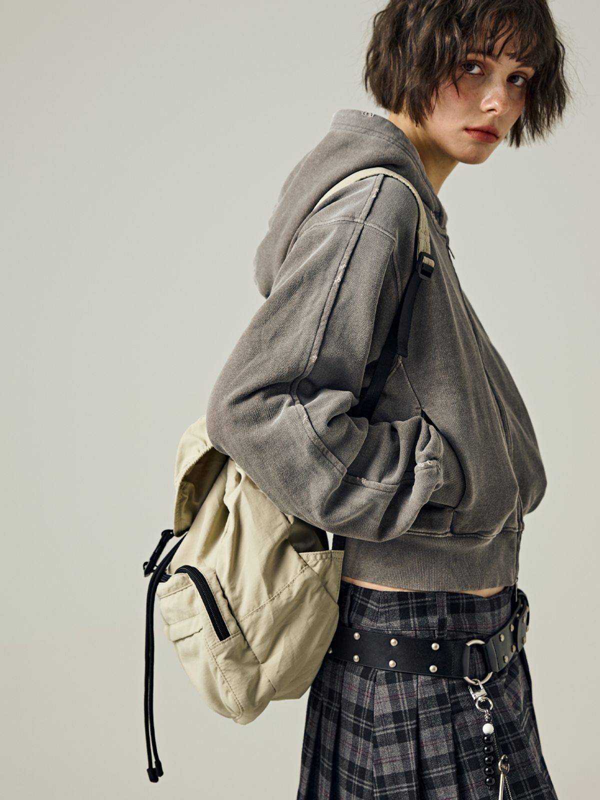 샐볼(SALBOL) CLOUD SMALL BACKPACK [BEIGE]