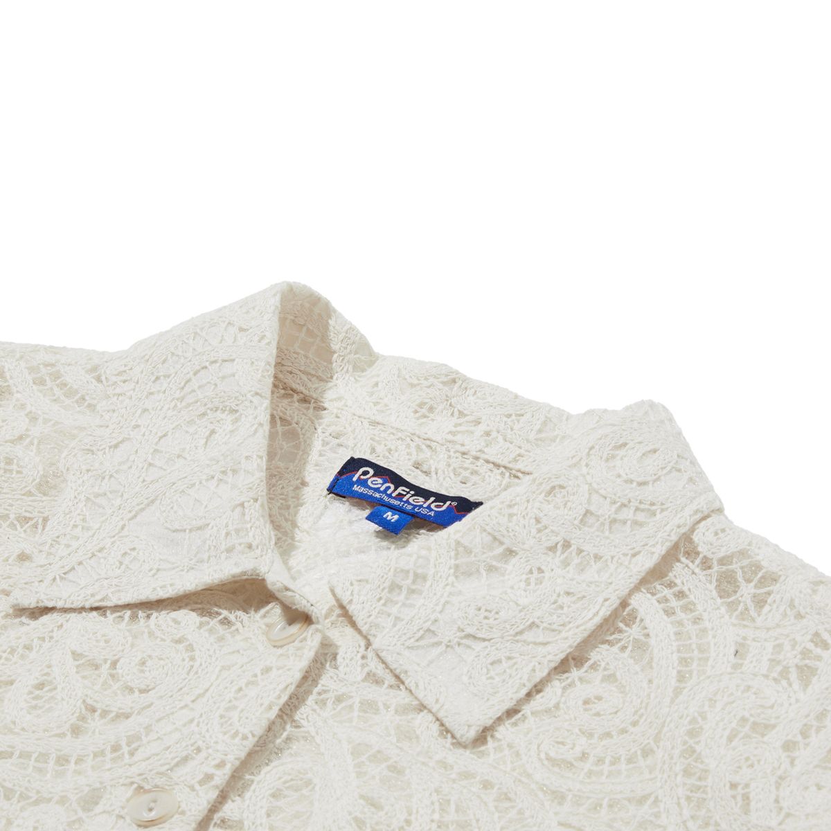 펜필드(PENFIELD) 크로셰 웨이브 가디건 아이보리_FR2KR01F