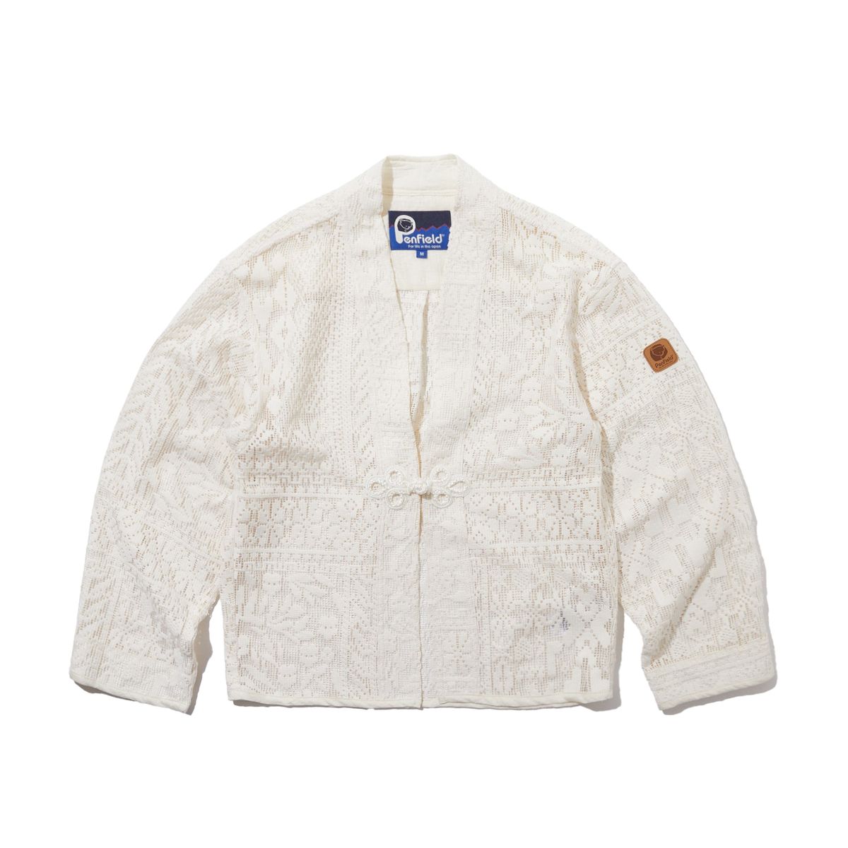 펜필드(PENFIELD) 오리엔탈 크로쉐 로브 아이보리_FR1WJ20F