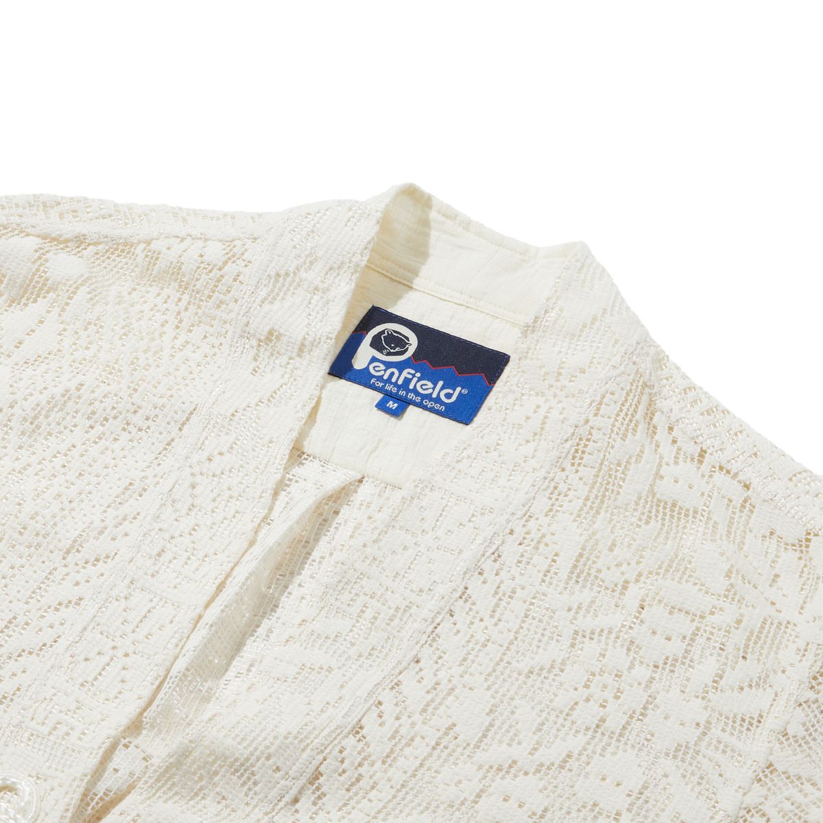 펜필드(PENFIELD) 오리엔탈 크로쉐 로브 아이보리_FR1WJ20F