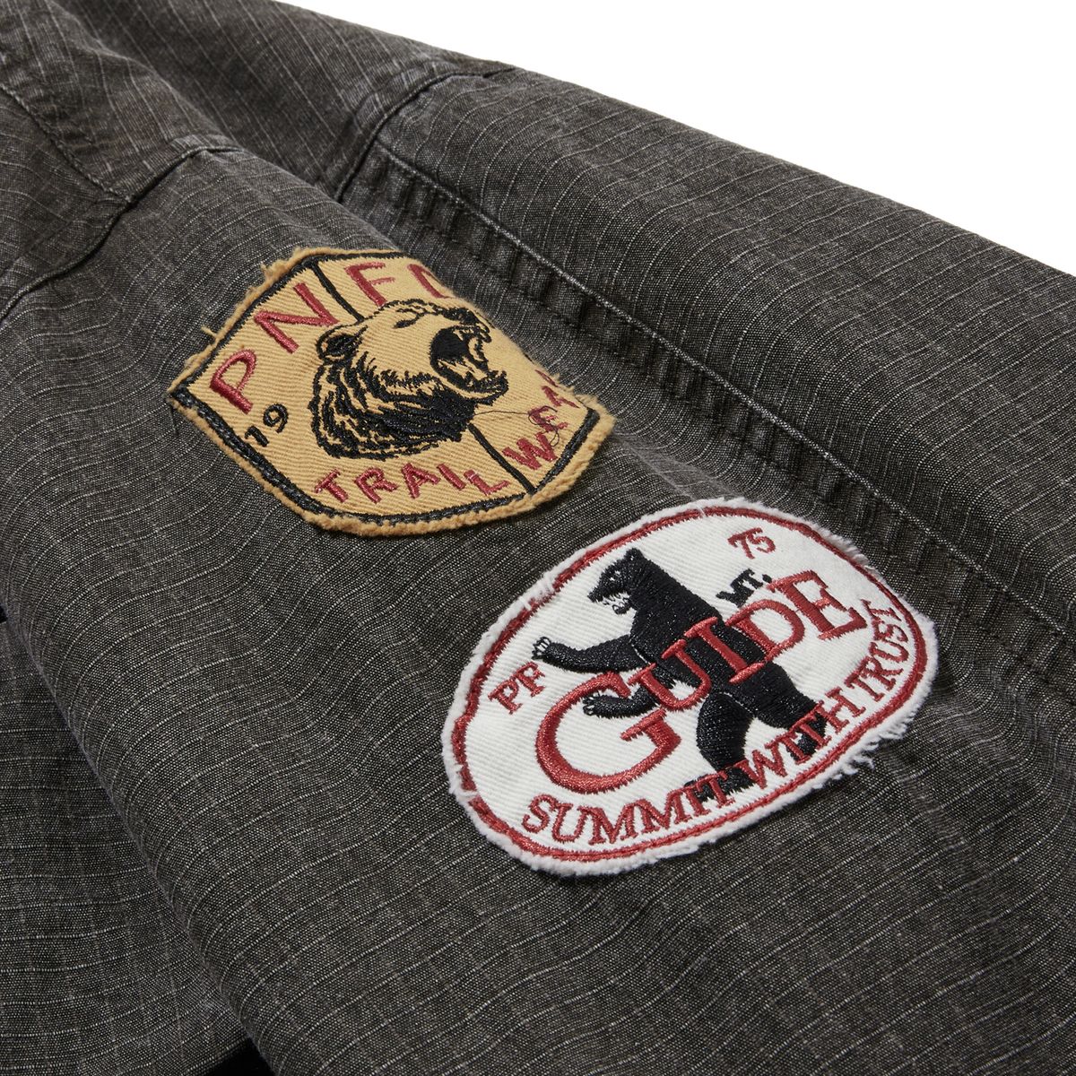 펜필드(PENFIELD) [TRAILWEAR] 아사벳 패치 필드 자켓 다크블랙_FR1WJ82U