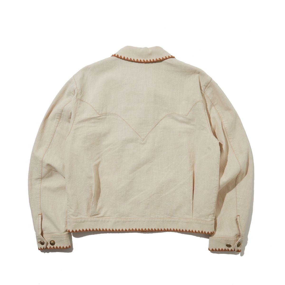 펜필드(PENFIELD) [TRAILWEAR] 린넨 웨스턴 트러커 자켓 아이보리_FR1WJ85U