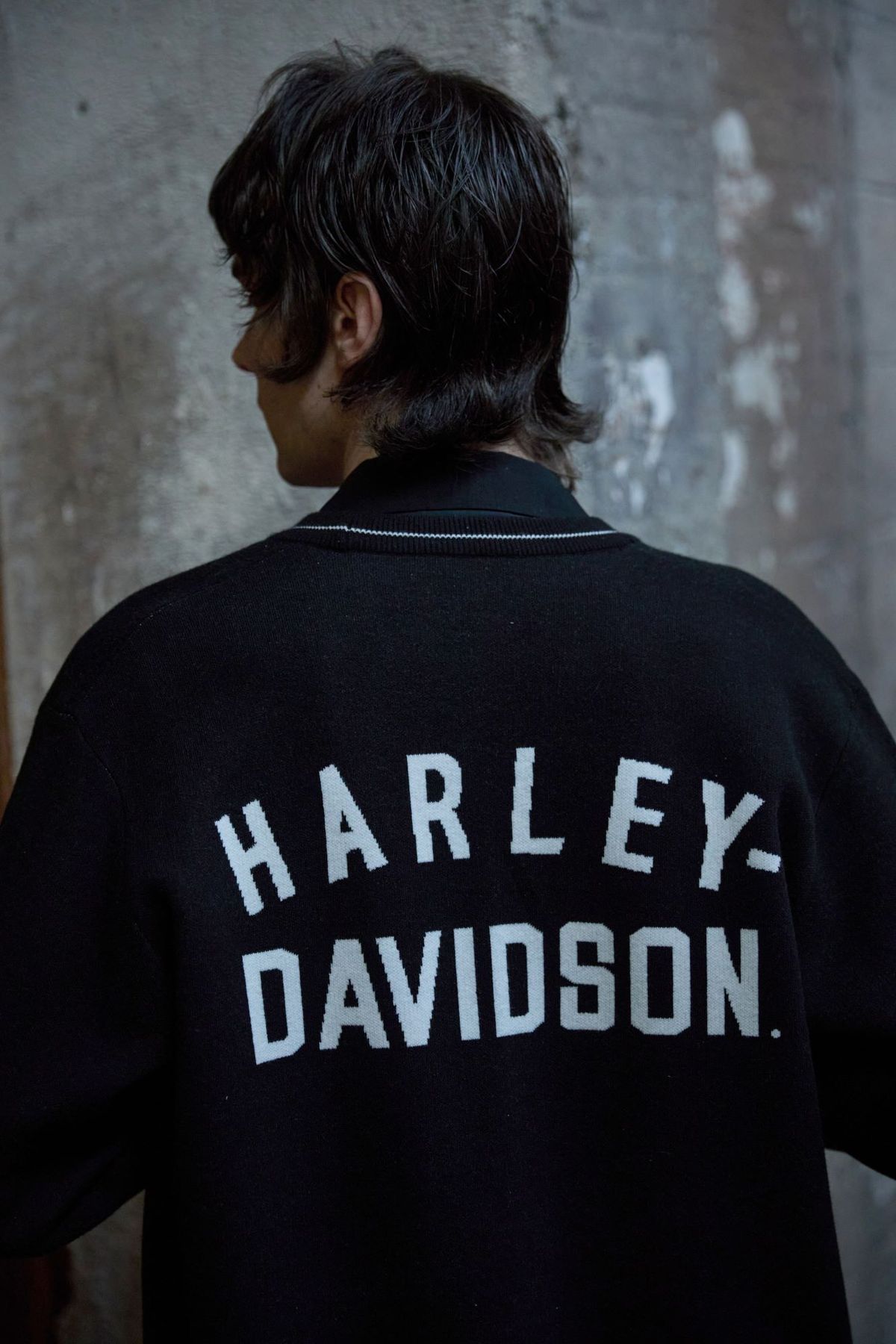할리데이비슨 컬렉션스®(HARLEY-DAVIDSON COLLECTIONS®) 플랫 트랙 HD 가디건 _블랙_HH15112201