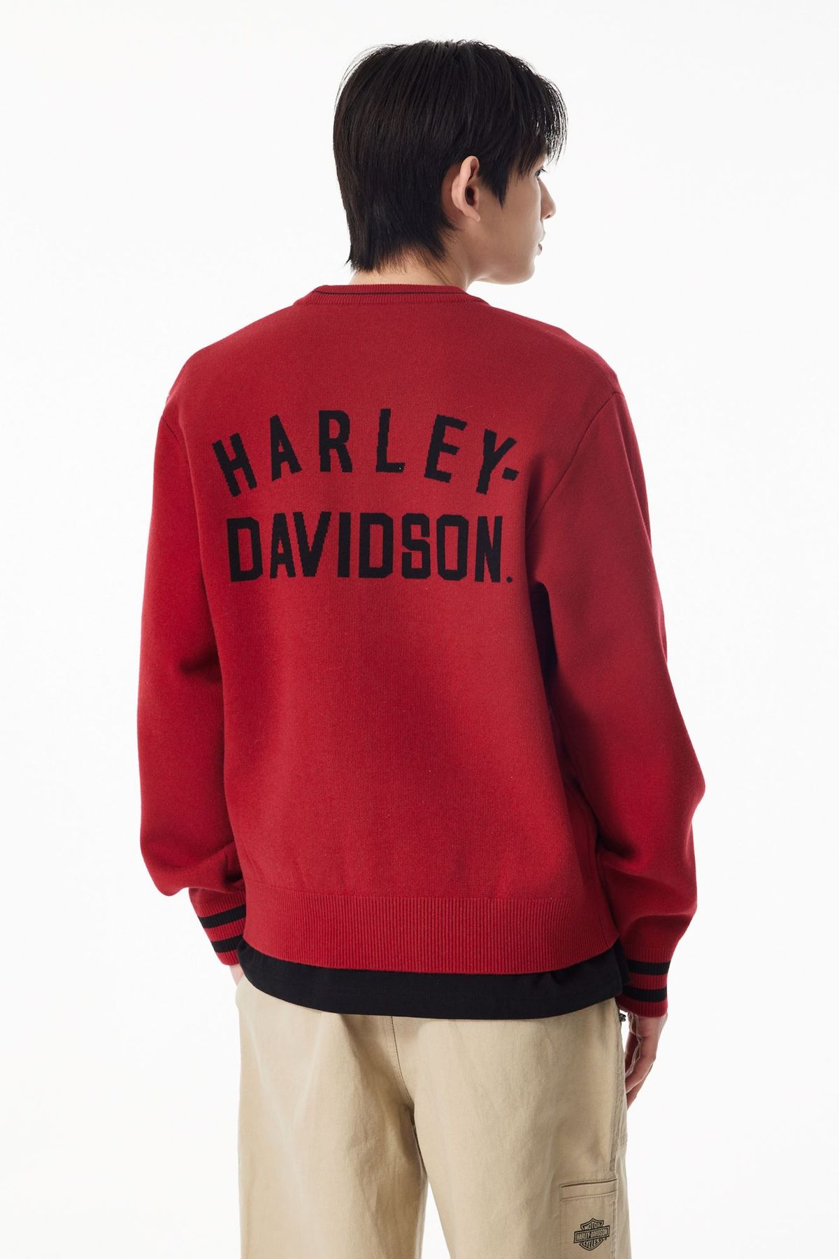 할리데이비슨 컬렉션스®(HARLEY-DAVIDSON COLLECTIONS®) 플랫 트랙 HD 가디건 _레드_HH15112201