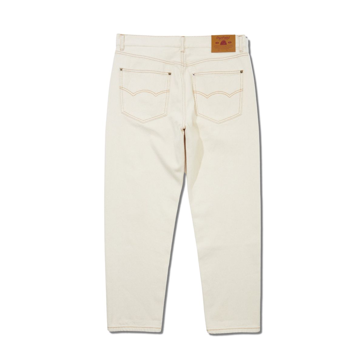 펜필드(PENFIELD) 1975 워시드 셀비지 테이퍼드 진 아이보리_FR1WP07U