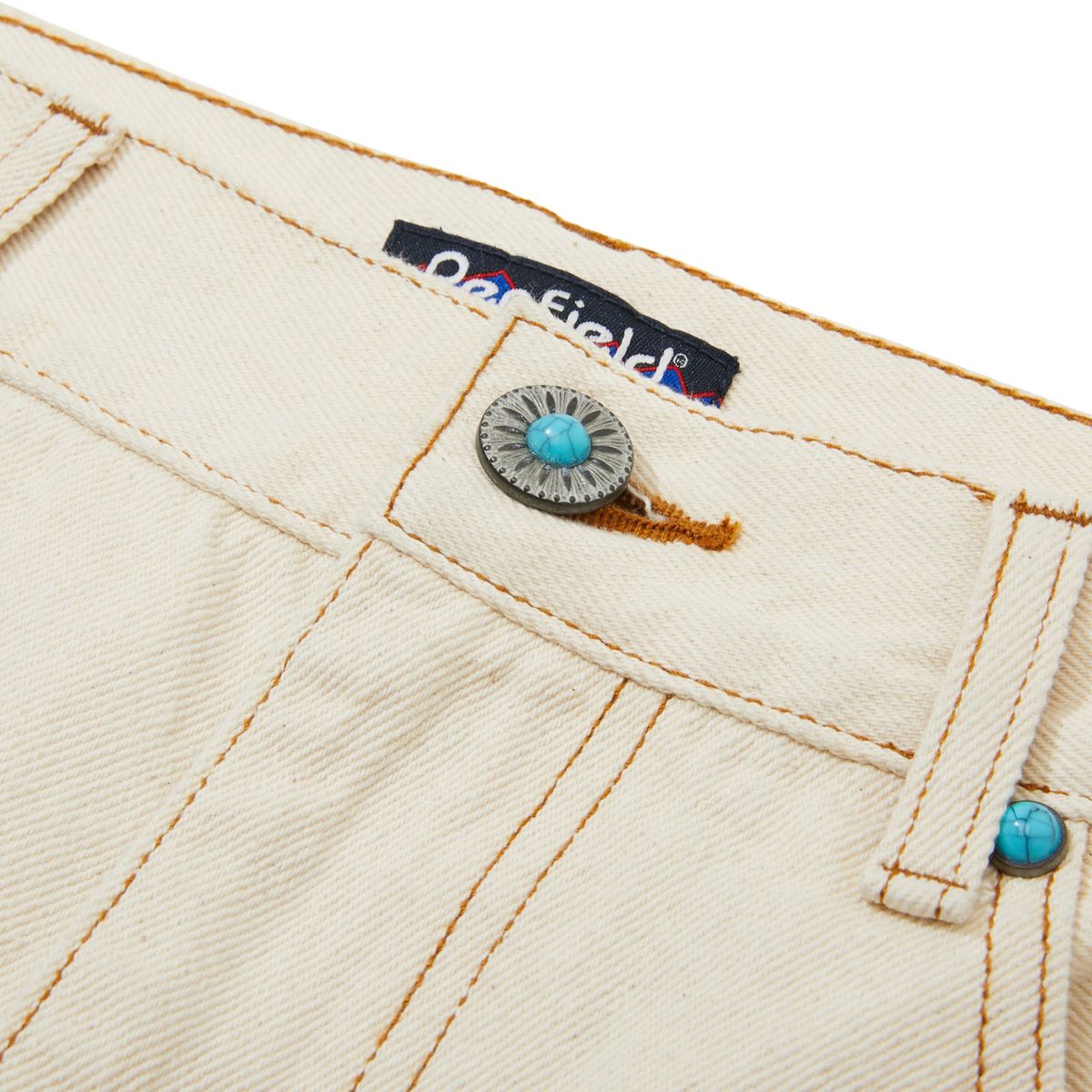 펜필드(PENFIELD) 1975 워시드 셀비지 테이퍼드 진 아이보리_FR1WP07U
