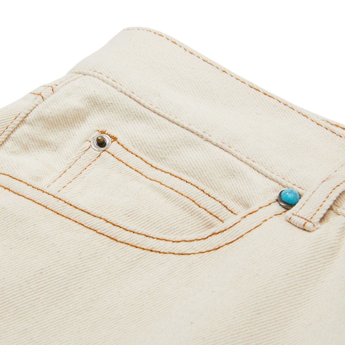 펜필드(PENFIELD) 1975 워시드 셀비지 테이퍼드 진 아이보리_FR1WP07U