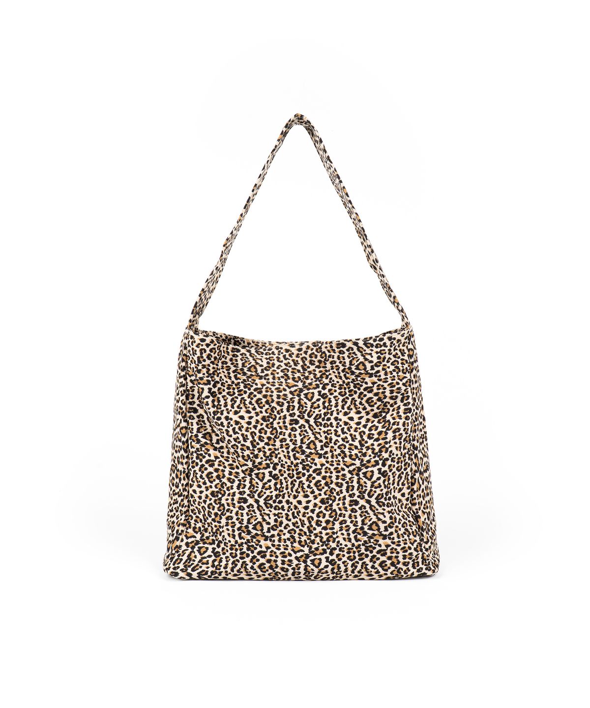 로아드로아(ROIDESROIS) 레오파드 플랫 호보 쇼퍼백 (베이지)