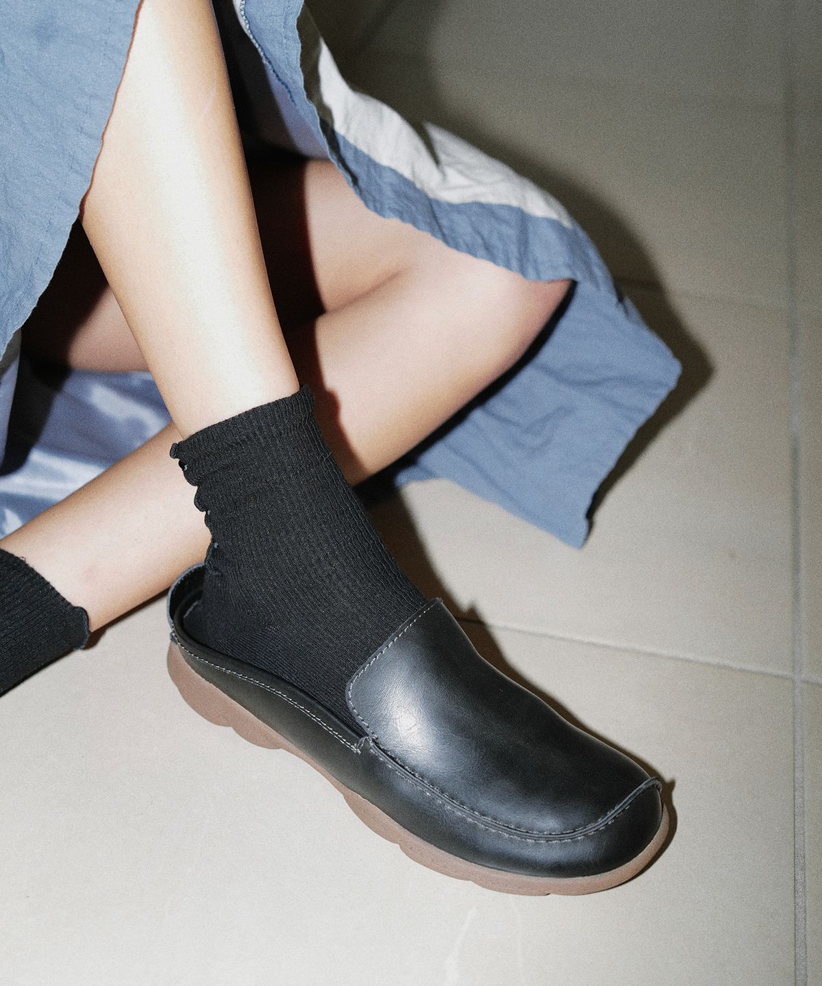 포기무디(FOGGY MOODY) Bubbly 0022. Mule Sliders - 3colors