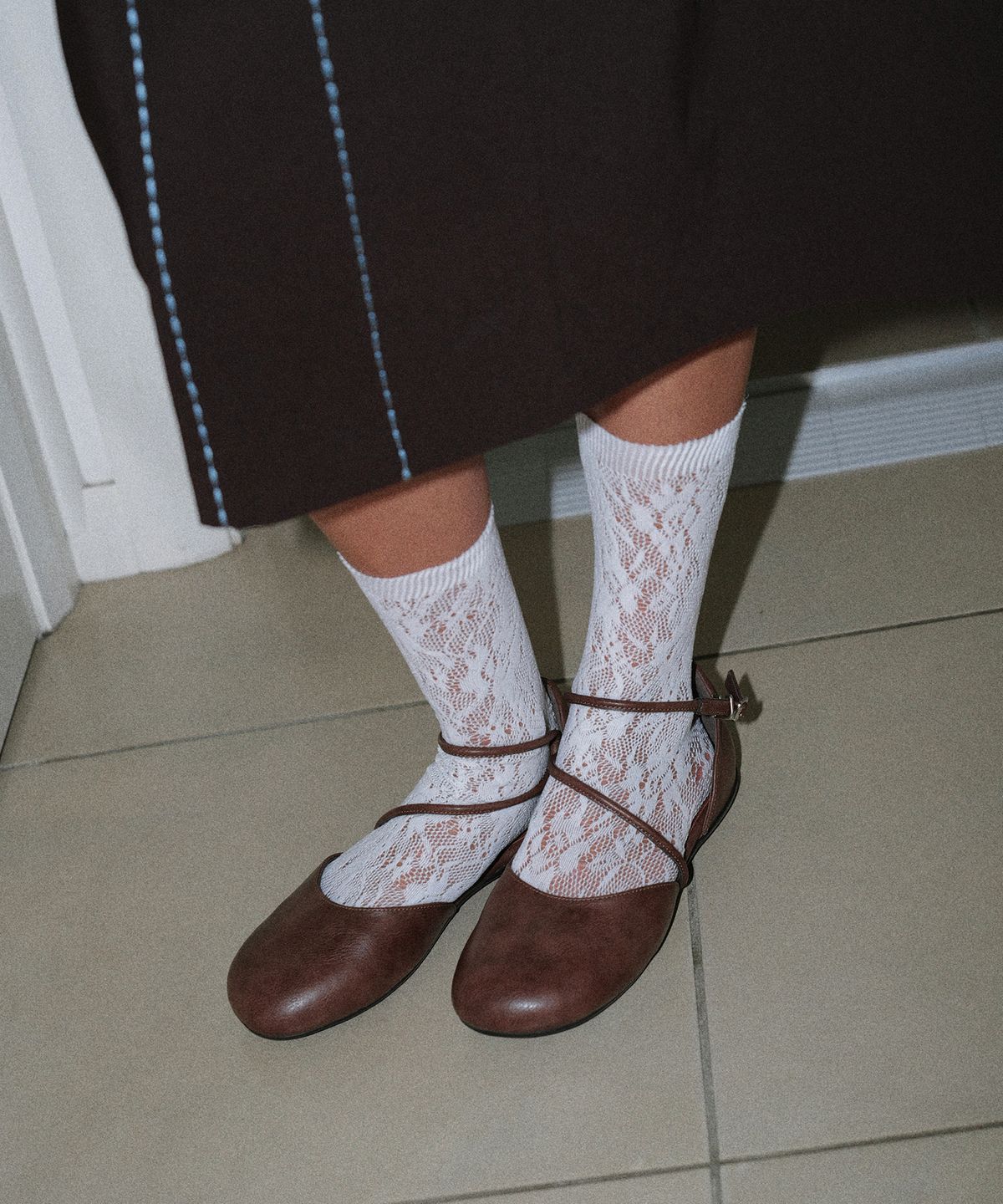 포기무디(FOGGY MOODY) Fine 0023. Oblique Mary-Jane - 3colors