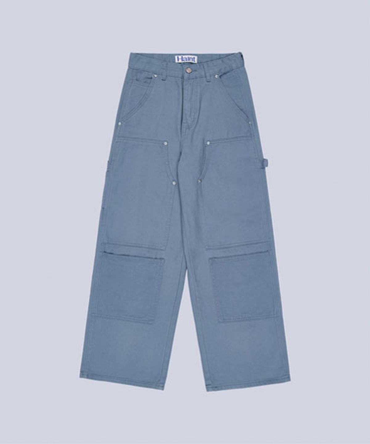 헤인트(HAINT) DOUBLE KNEE CARPENTER WIDE PANTS