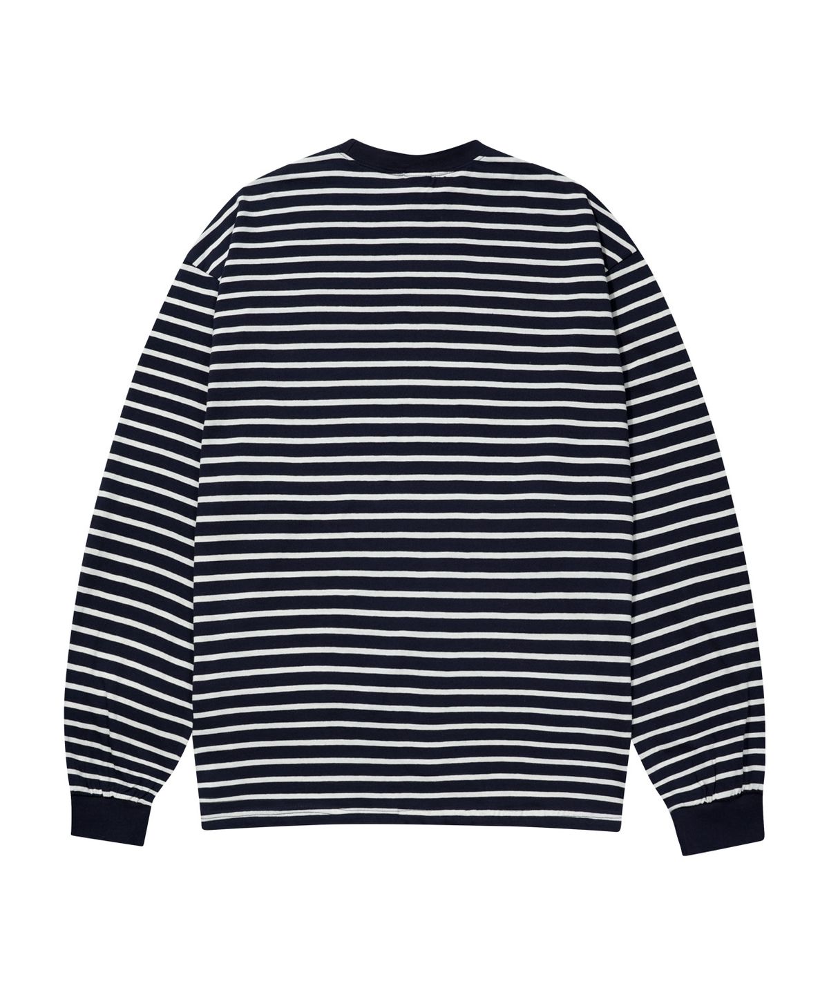 스탠즈(STENDS) [M~4XL] 스트라이프 롱 슬리브 티셔츠_네이비