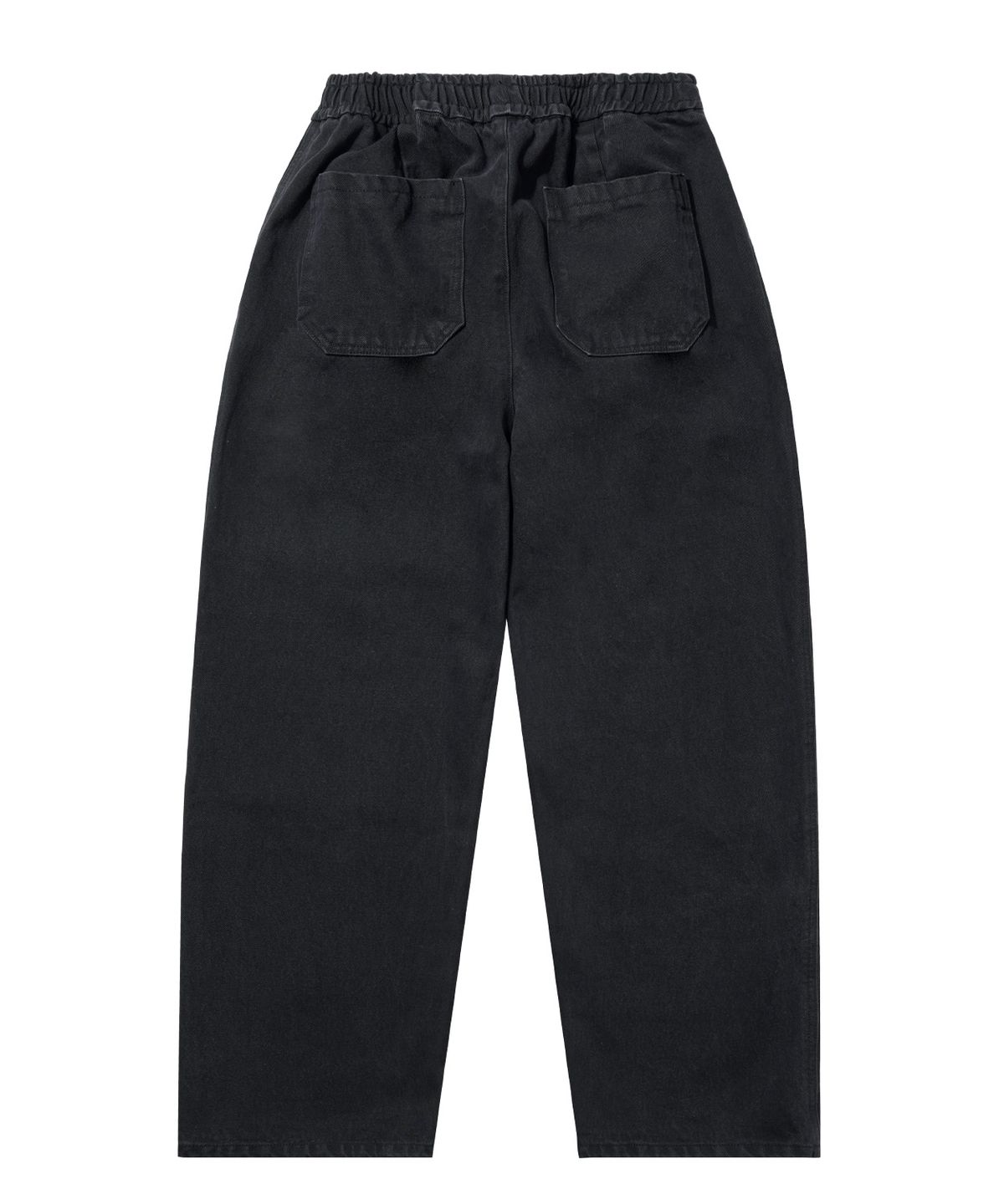 스탠즈(STENDS) [M~4XL] 올데이 밴딩 데님 워싱 팬츠_블랙
