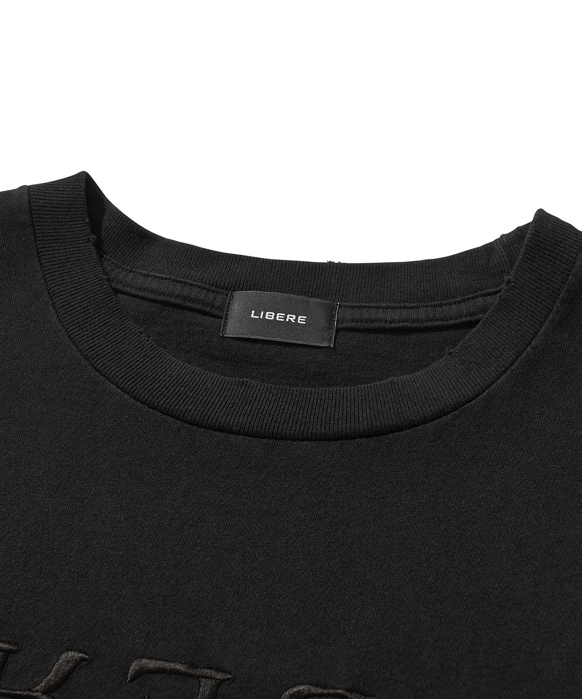 리베레(LIBERE) ELEGANT DISARRY T-SHIRT / BLACK
