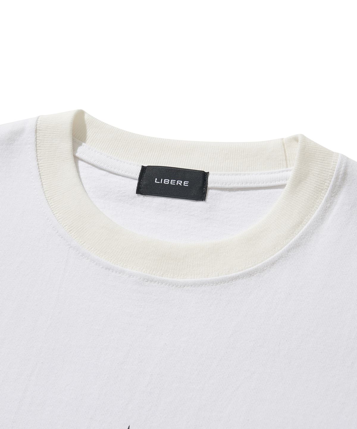 리베레(LIBERE) LR LOGO T-SHIRT / WHITE
