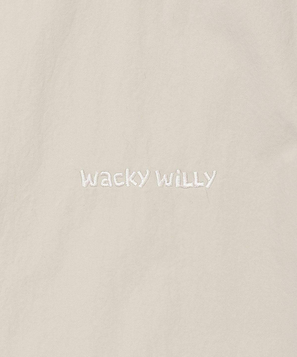 와키윌리(WACKY WILLY) 하프 슬리브 아노락 점퍼 카키