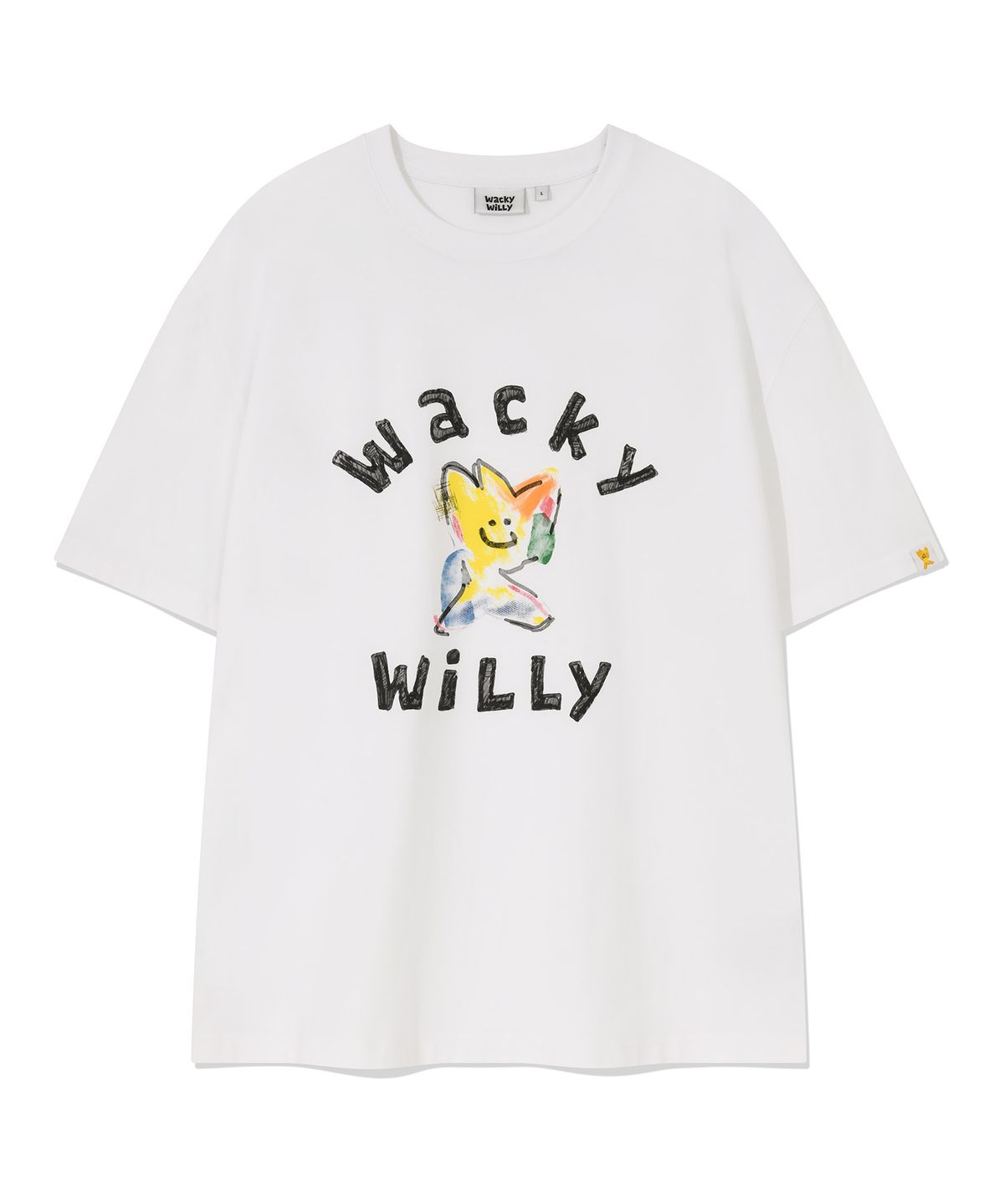 와키윌리(WACKY WILLY) 빅 키키 그래픽 반팔 티셔츠 화이트