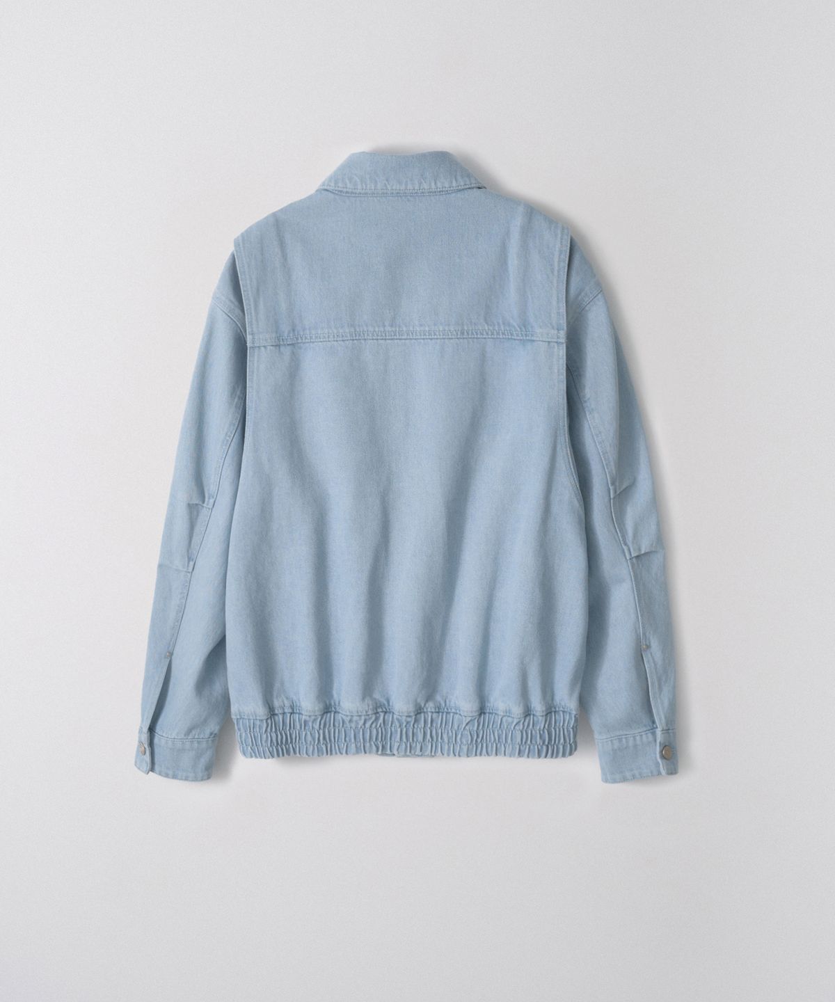 이지오 우먼(EZIO WOMEN) W Denim Bomber Jacket_Sky Blue