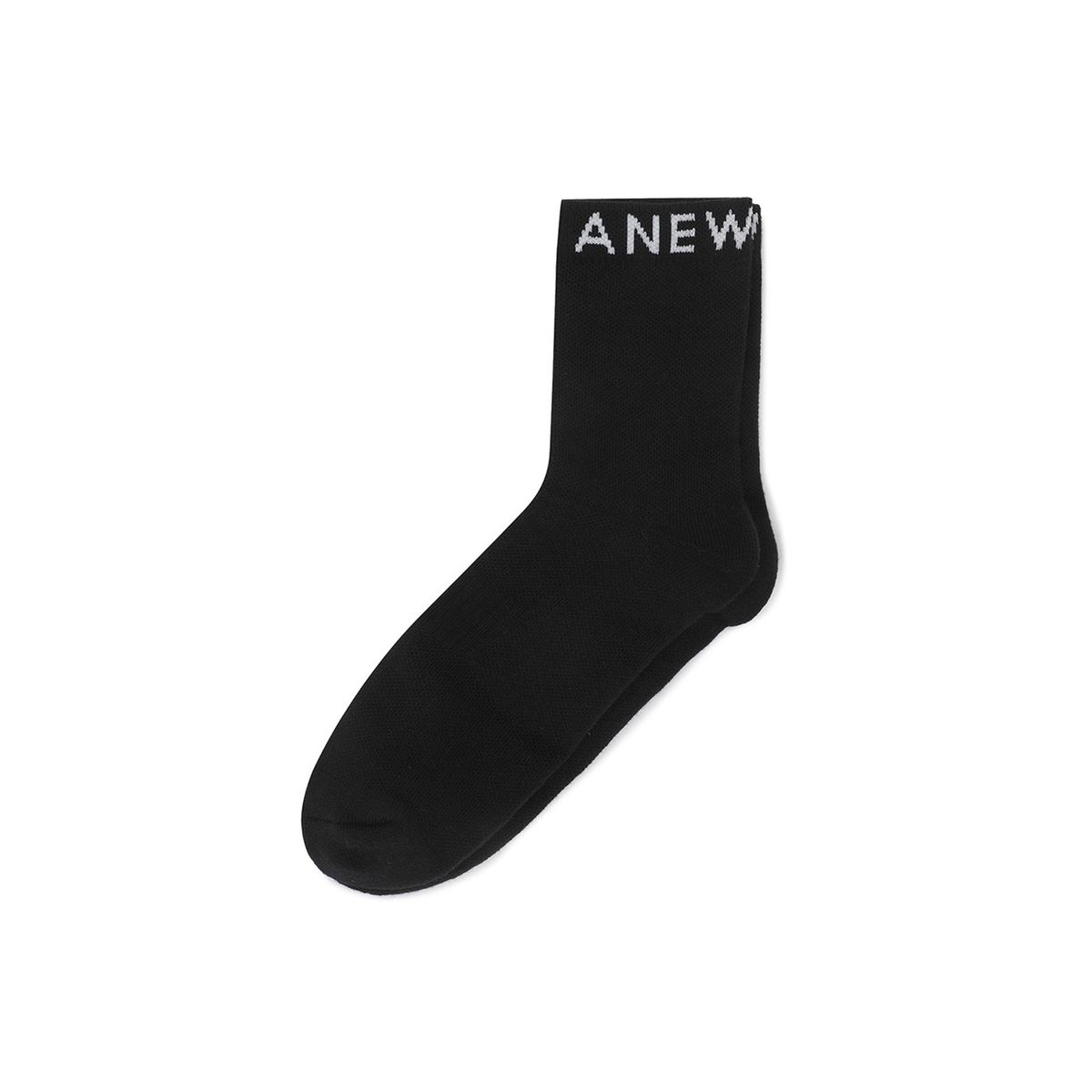 어뉴골프(ANEW GOLF) MEN ESSENTIAL MEDIUM NECK SOCKS _BK