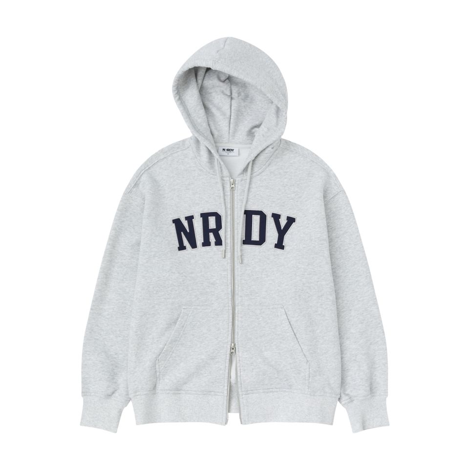 さらに100円引き◆NERDY◆Blank Logo Hoodie Zip-Up MUSINSA | NERDY Arch Logo Hoodie Zip-up (25SS) (Black