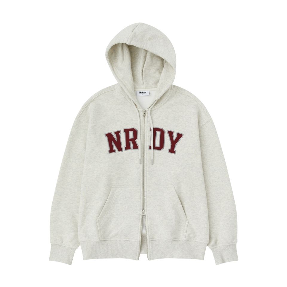 さらに100円引き◆NERDY◆Outline Arch Logo Hoodie MUSINSA | NERDY Arch Logo Hoodie Zip-up (25SS) (Black