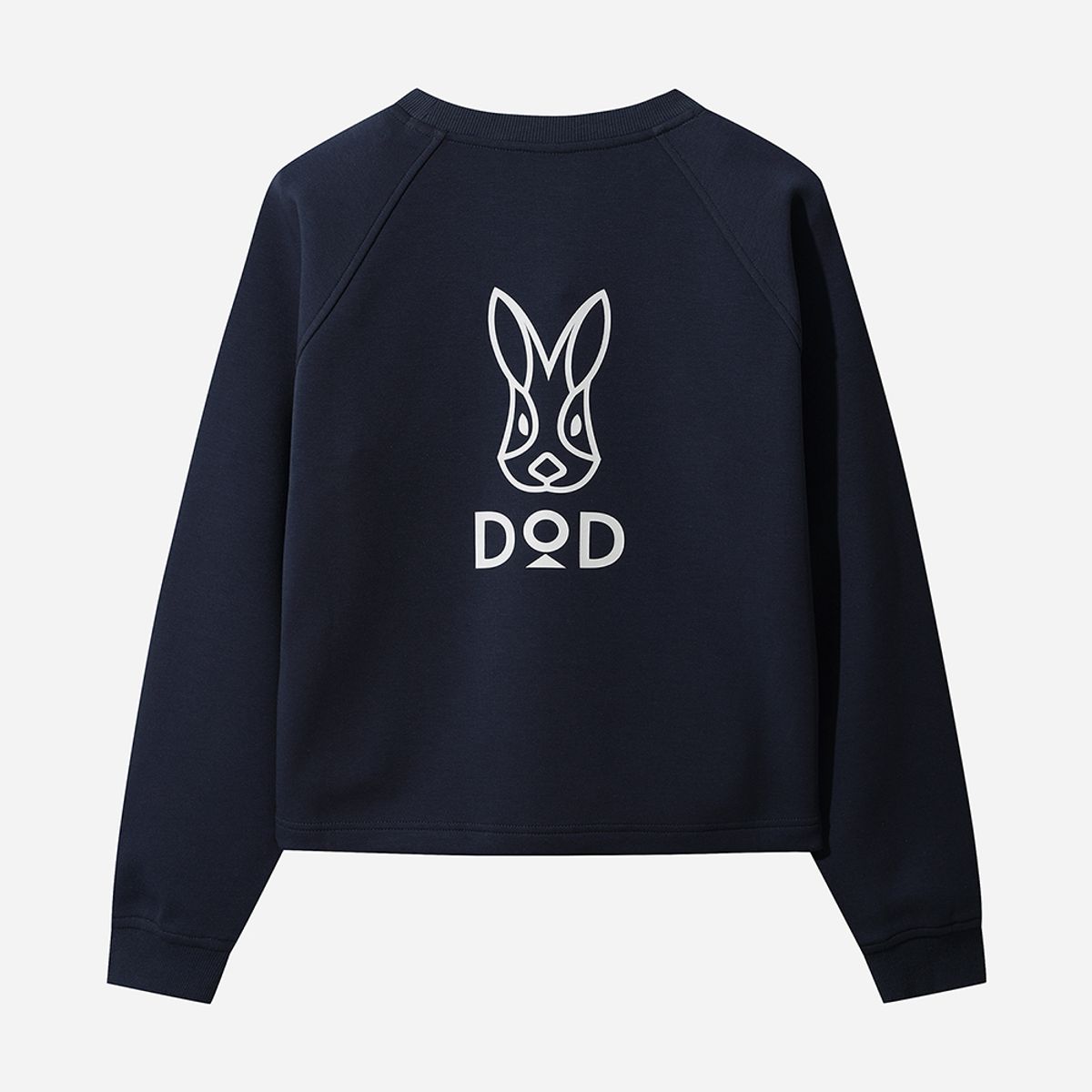 디오디(DOD) 밀도 베이직 크롭 맨투맨 여자(NAVY)