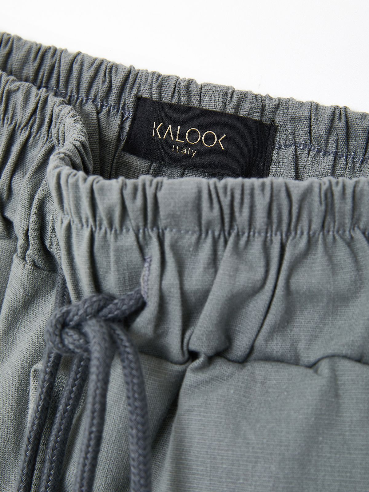 이카룩(IKALOOK) 린넨 워싱 스판 밴딩 카고 팬츠 CPT110