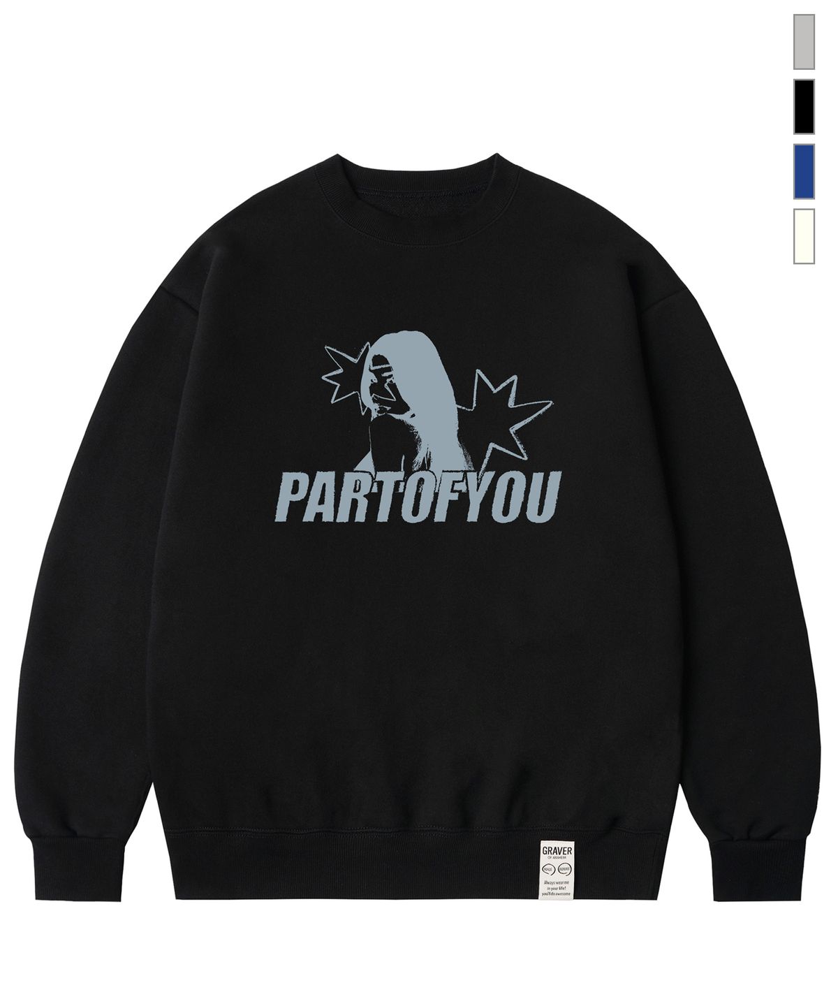 그레이버(GRAVER) [UNISEX]PARTOFYOU 맨투맨_4color